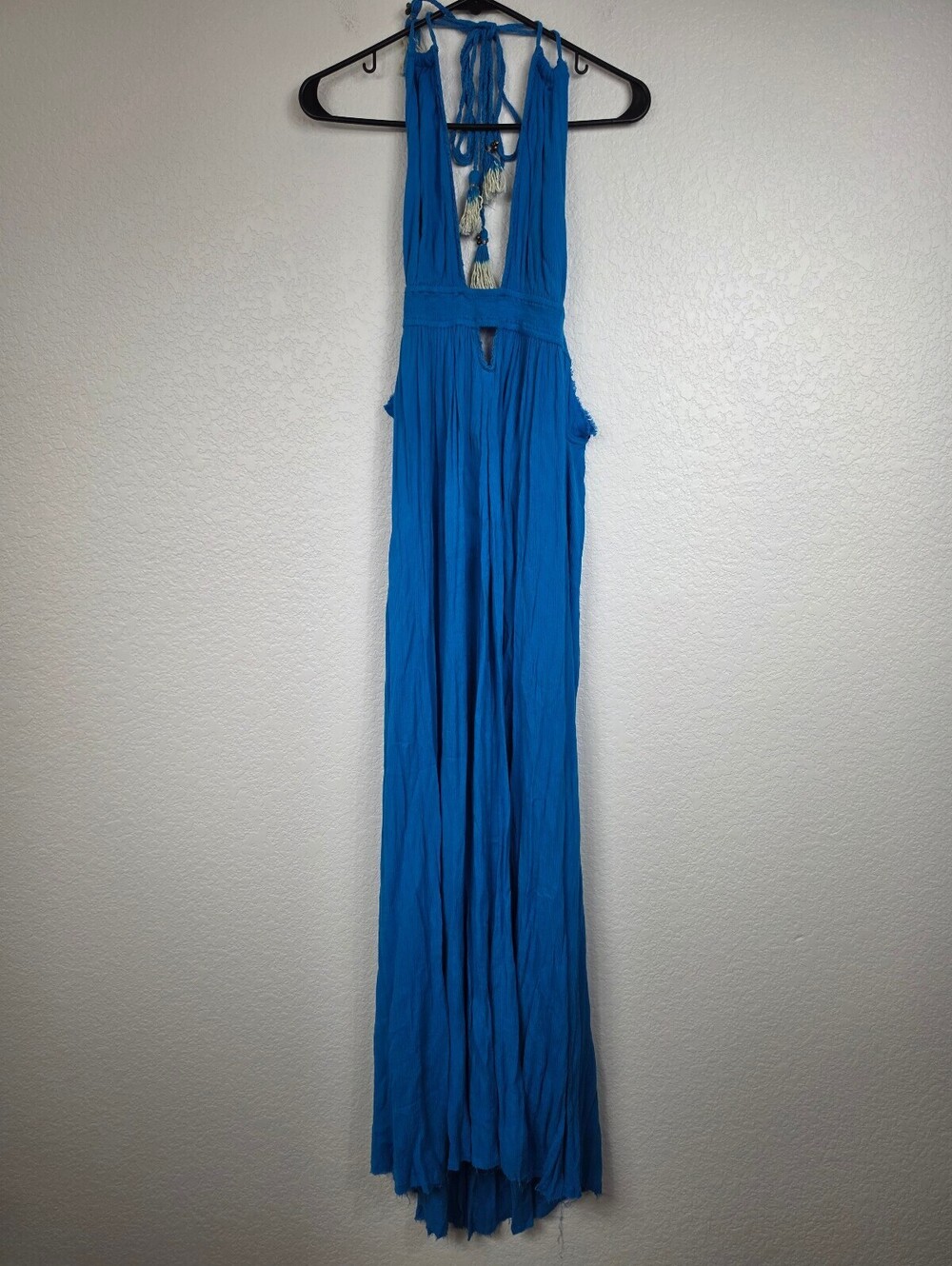 NWT Free People Blue Viscose Maxi Dress Small